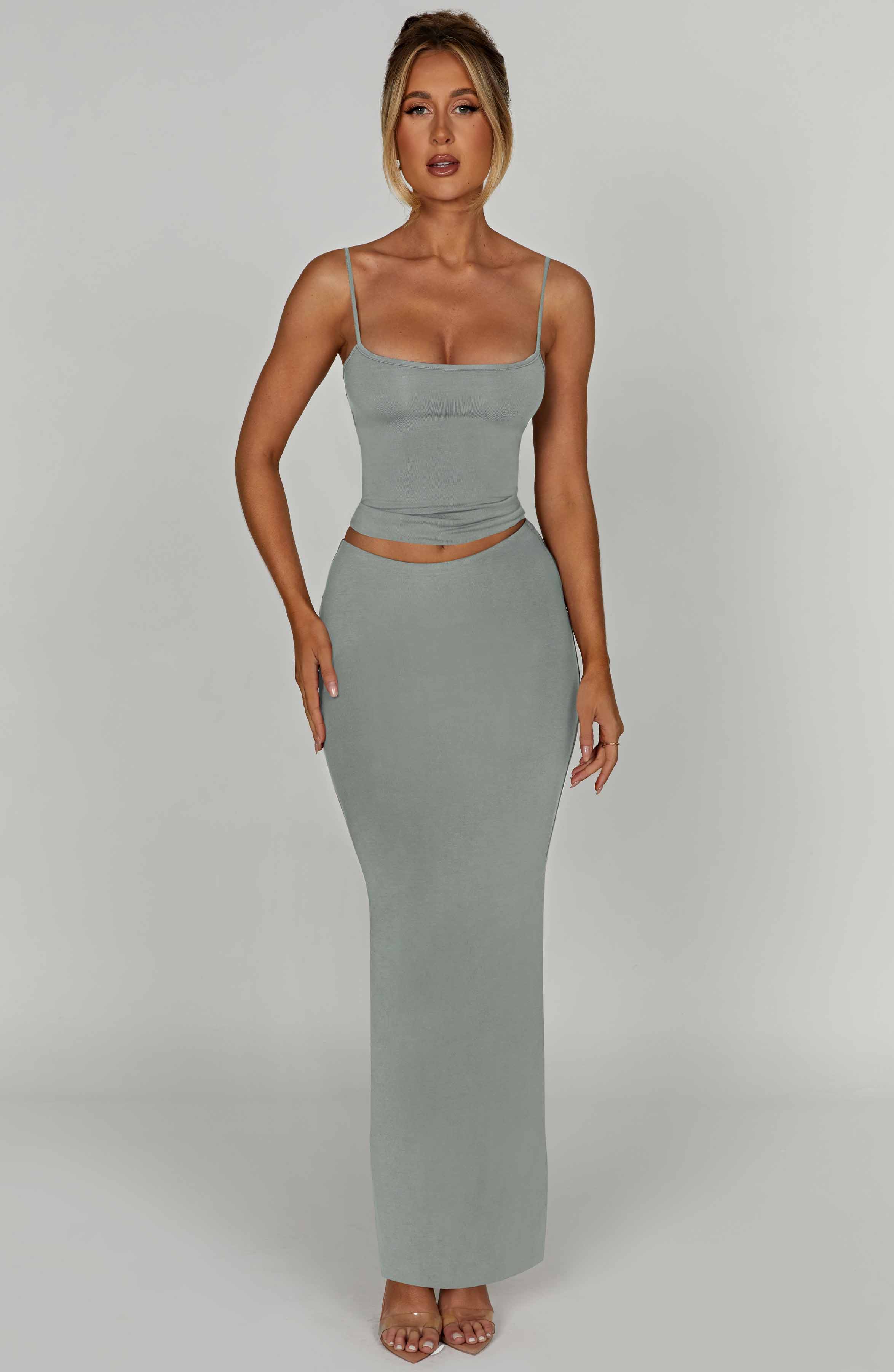 Yazmin Maxi Skirt - Steel - Image 5