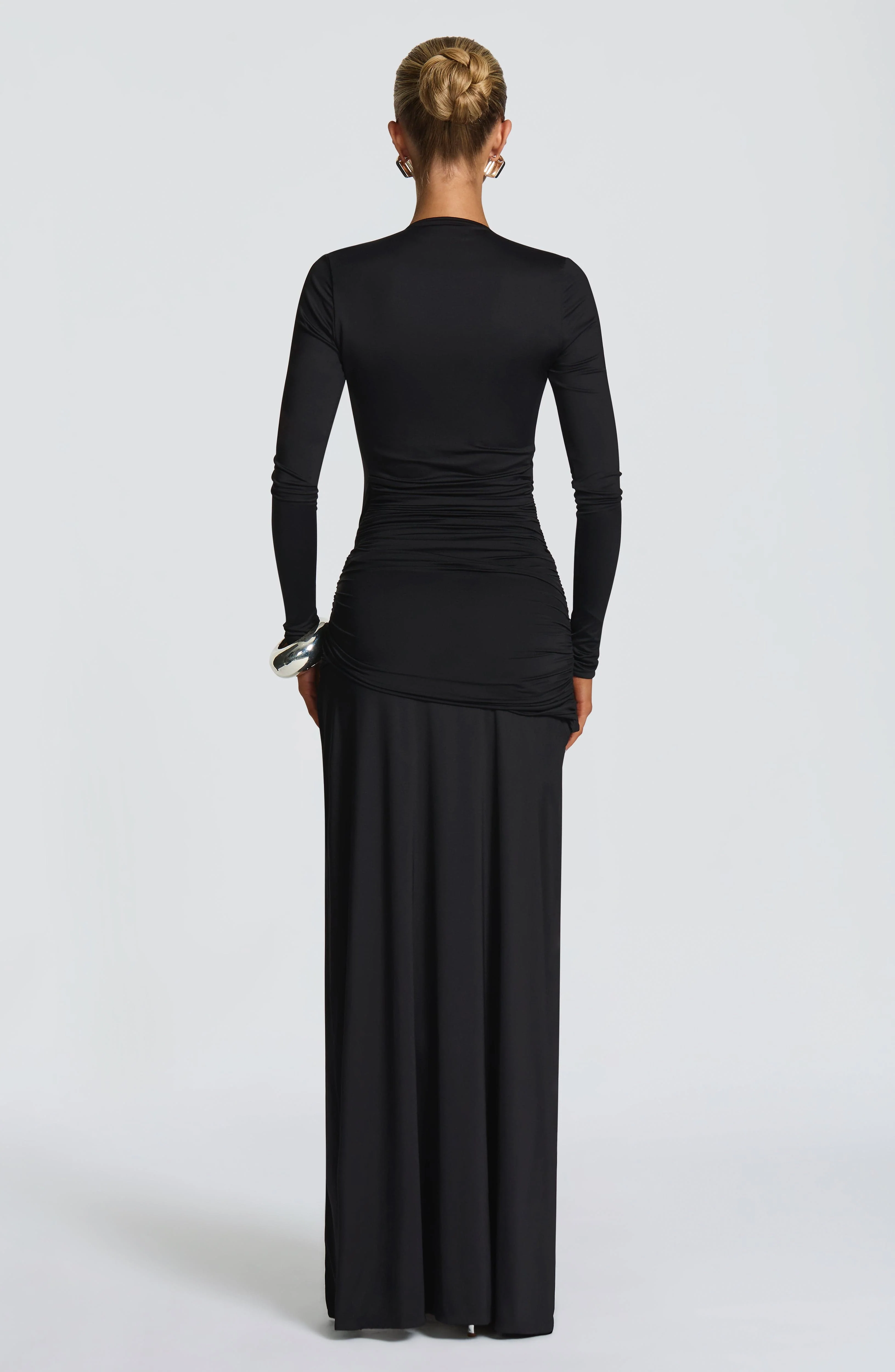 Ysabella Maxi Dress - Black - Image 2