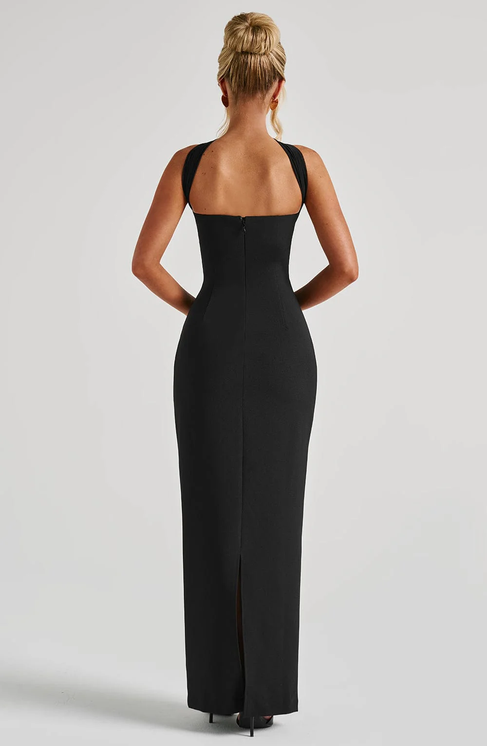Yulia Maxi Dress - Black - Image 4
