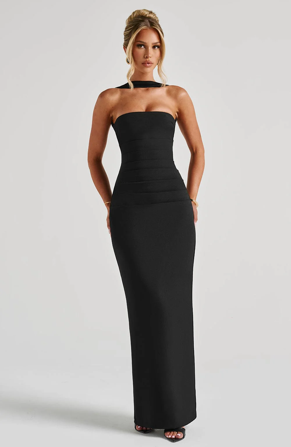 Yulia Maxi Dress - Black - Image 9