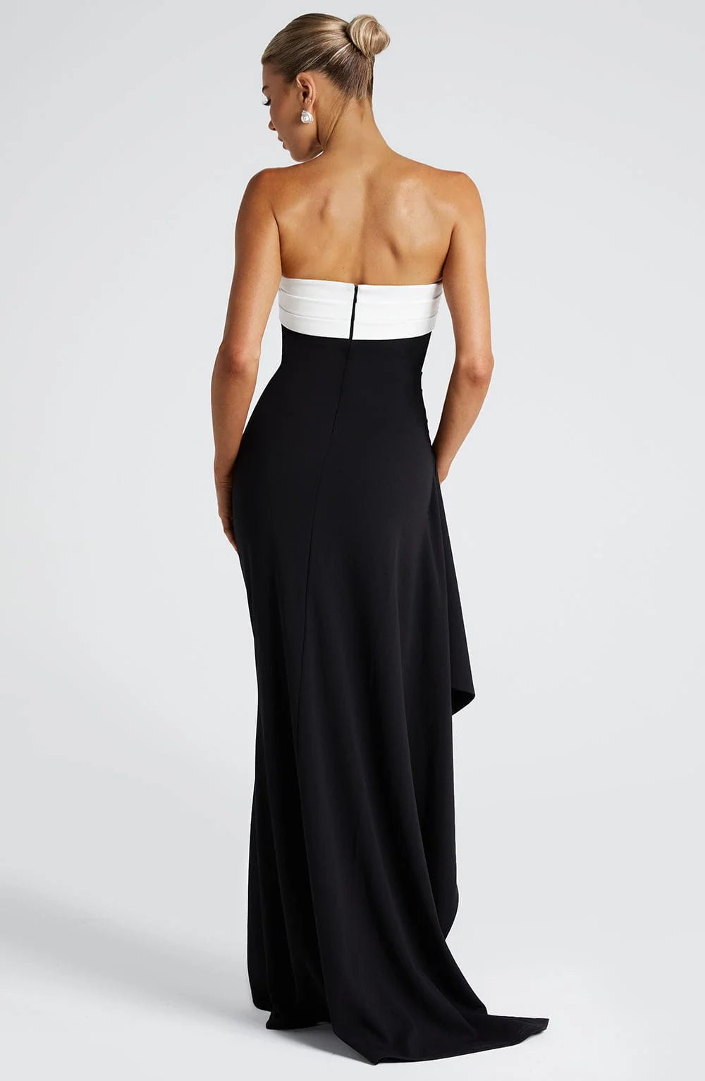 Zafira Maxi Dress - Black/White - Image 4