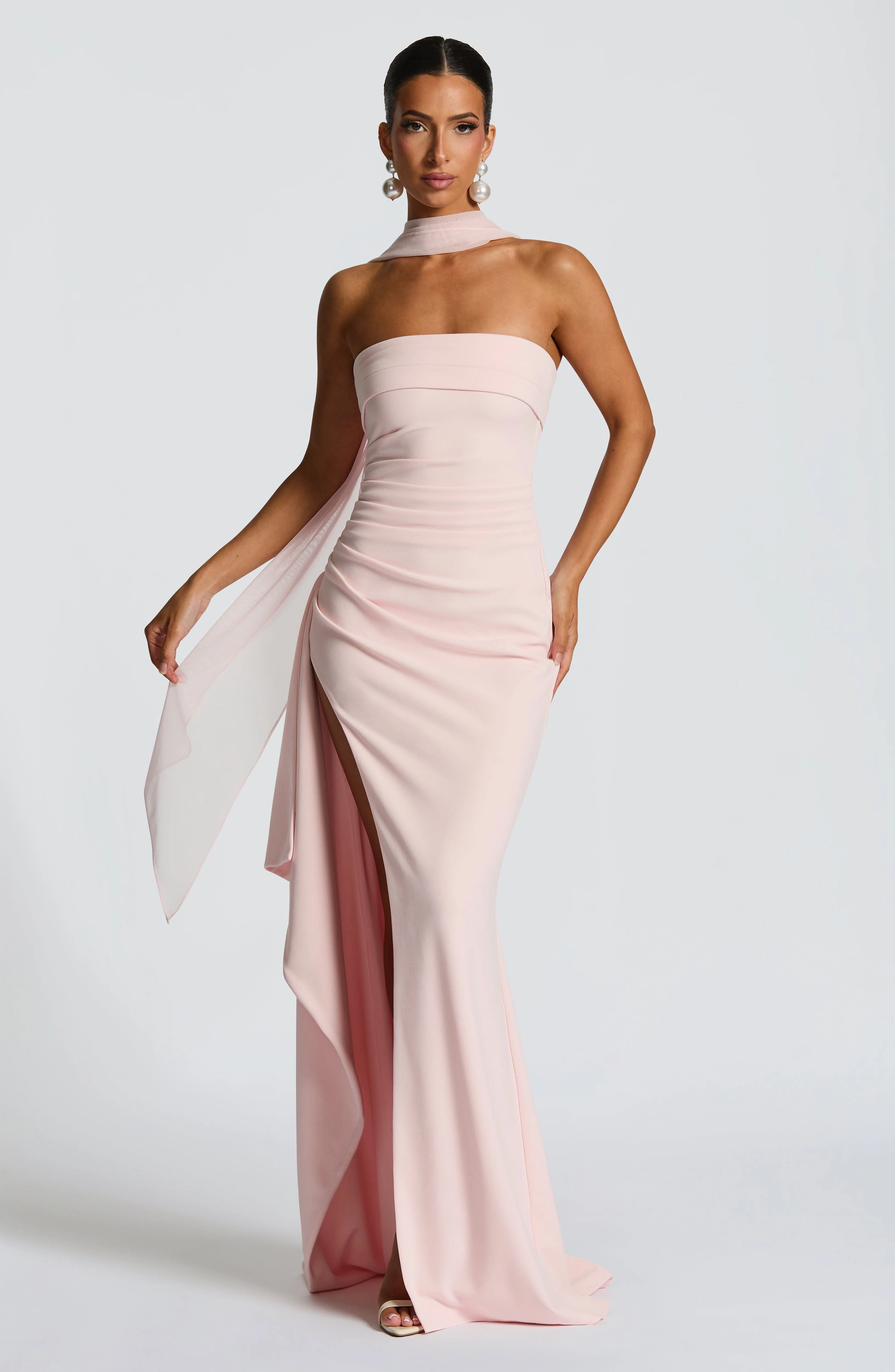 Zafira Maxi Dress - Blush - Image 2