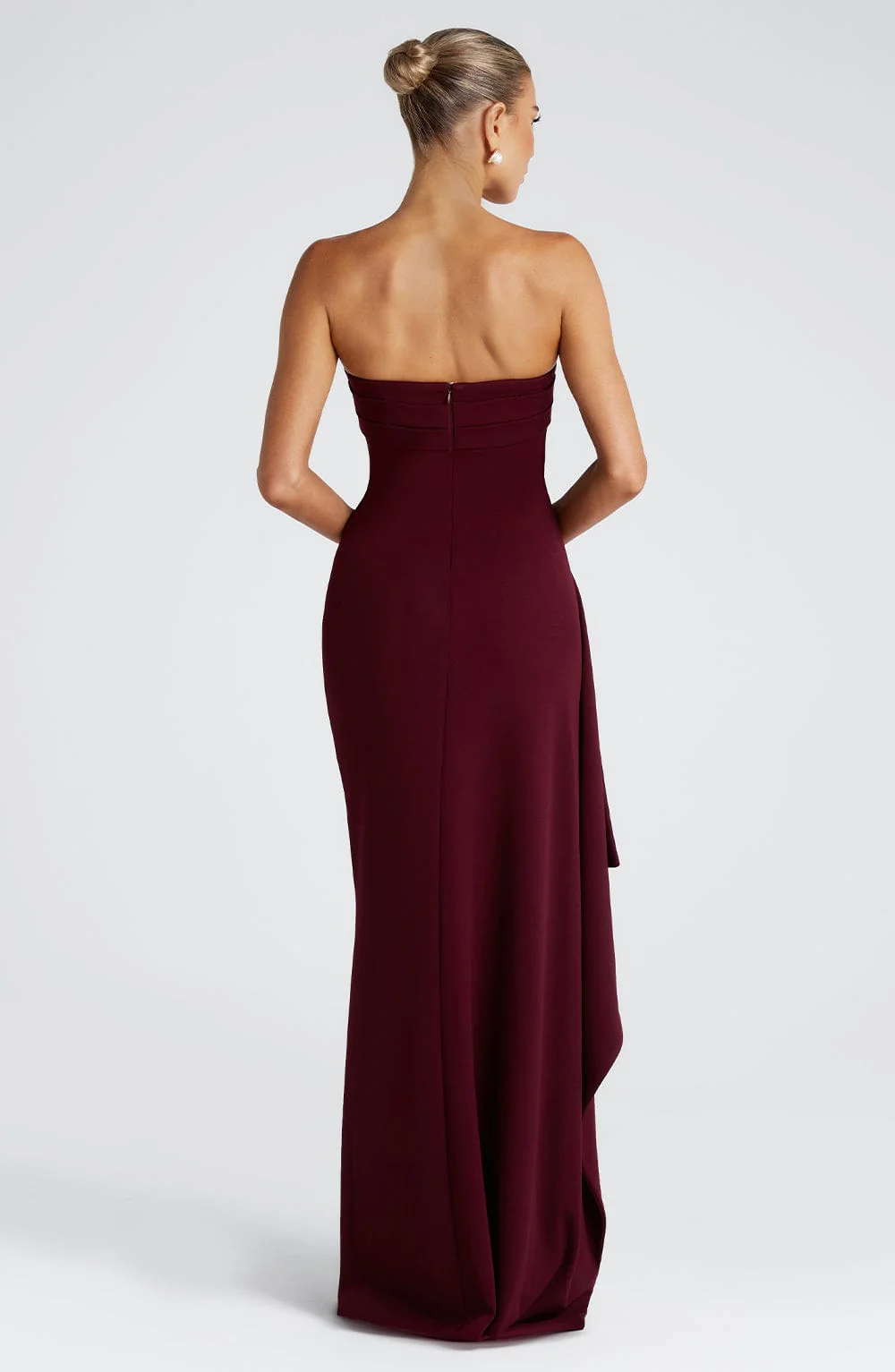 Zafira Maxi Dress - Cherry Lacquer - Image 3