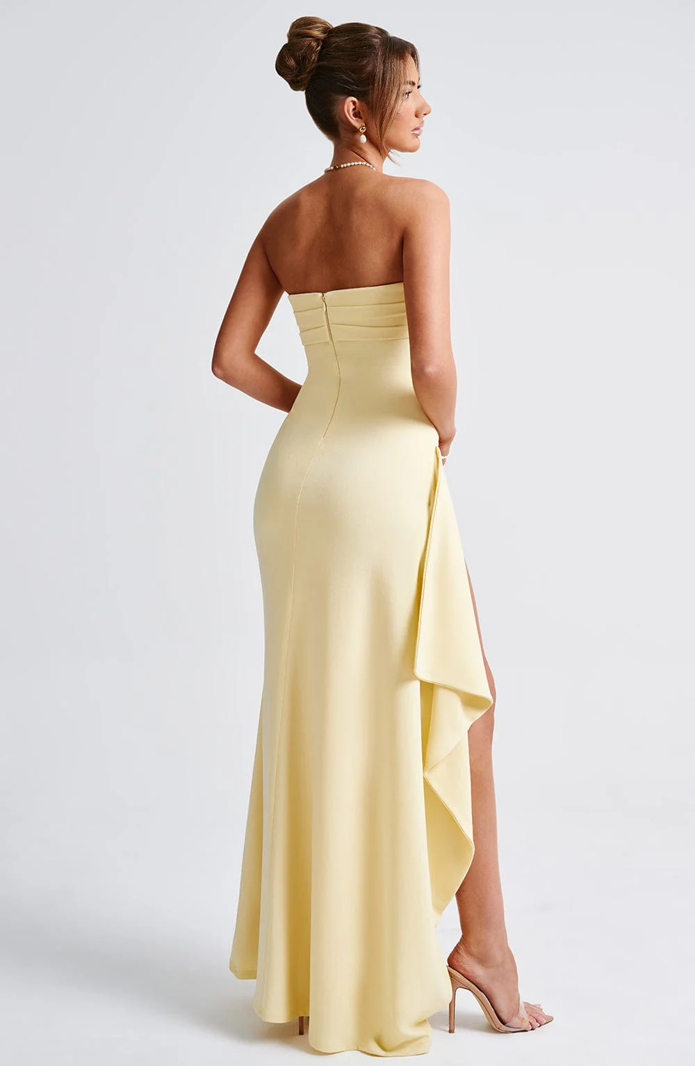 Zafira Maxi Dress - Lemon - Image 2