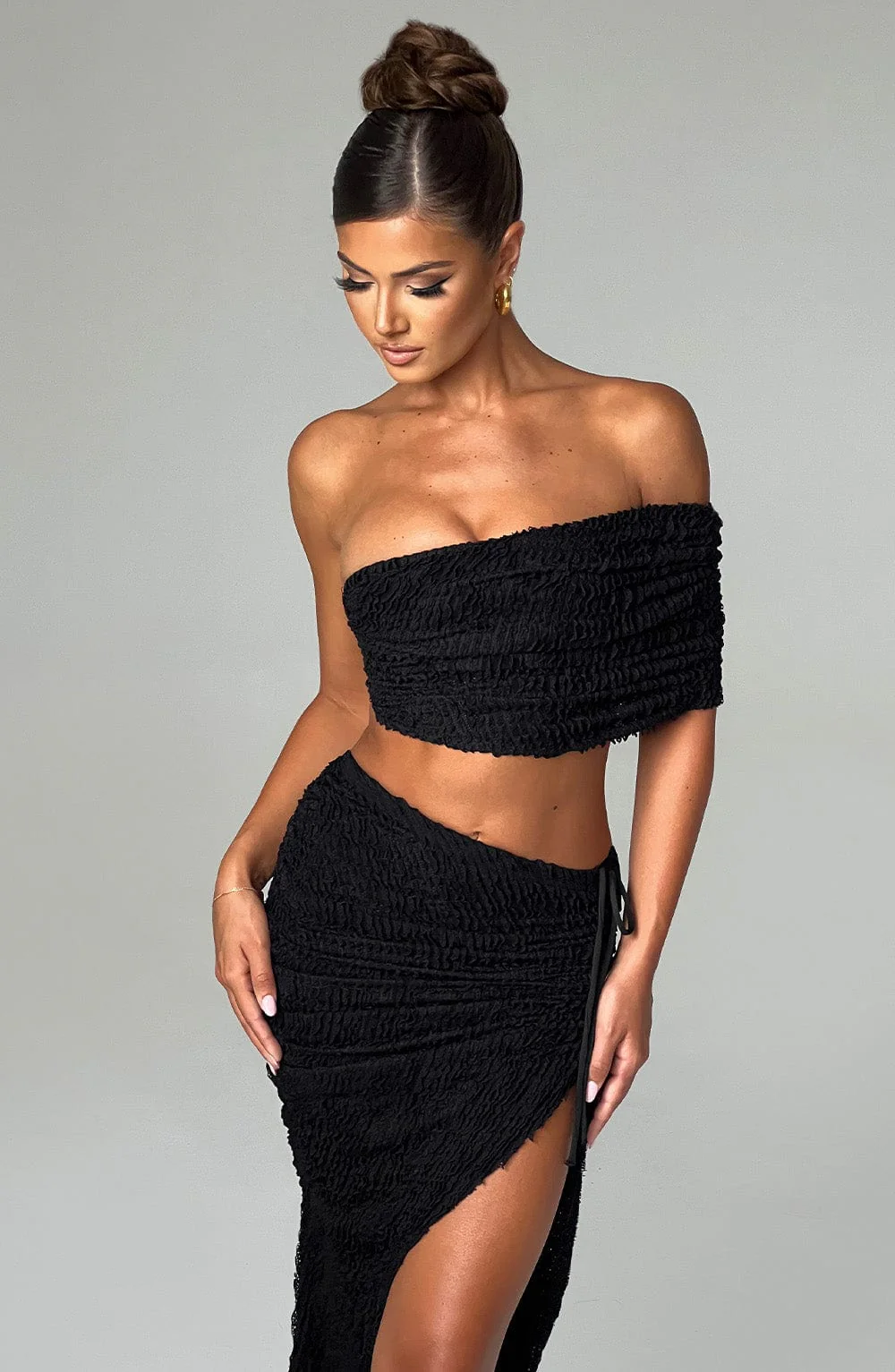 Zina Midi Skirt - Black - Image 14