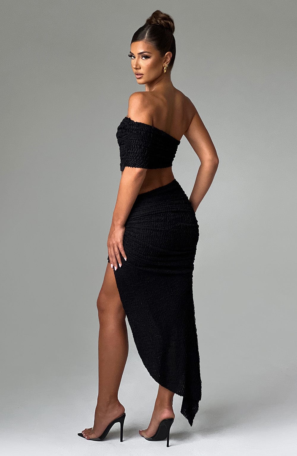 Zina Midi Skirt - Black - Image 5