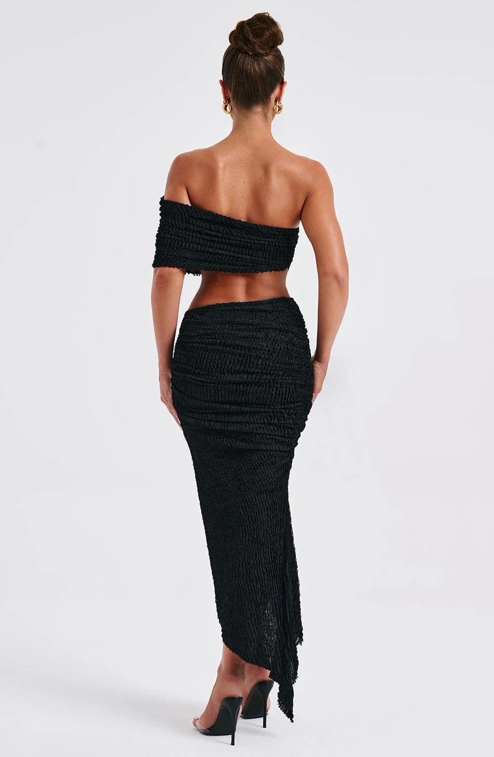 Zina Midi Skirt - Black - Image 6