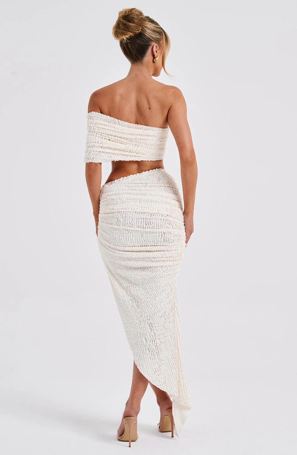 Zina Midi Skirt - Ivory - Image 3