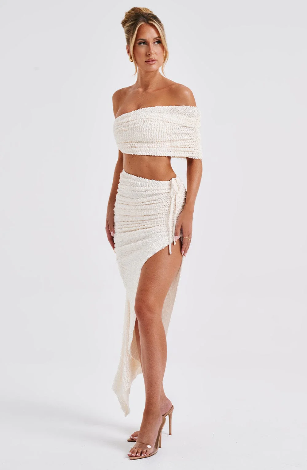 Zina Midi Skirt - Ivory - Image 6