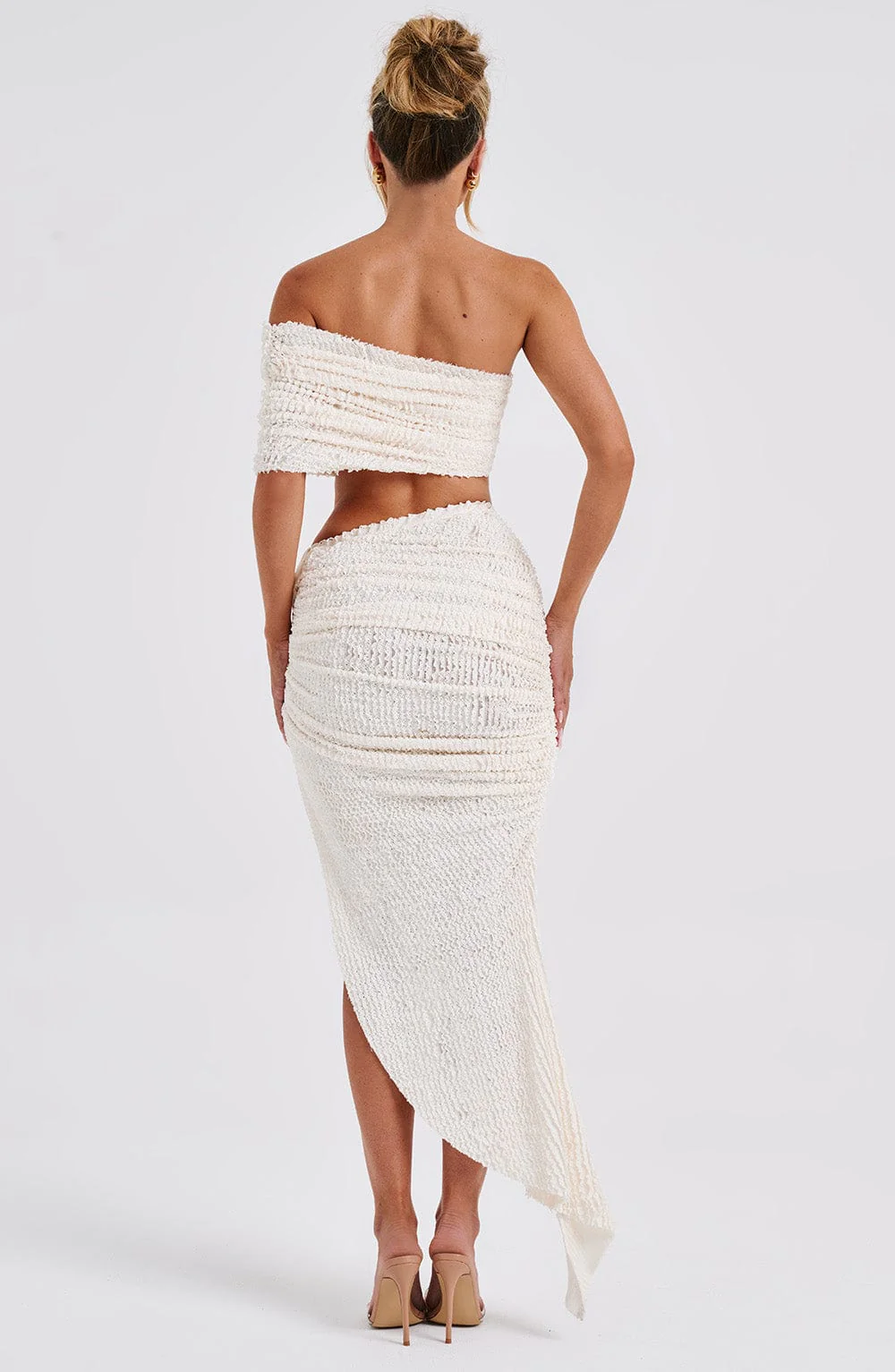 Zina Midi Skirt - Ivory - Image 7