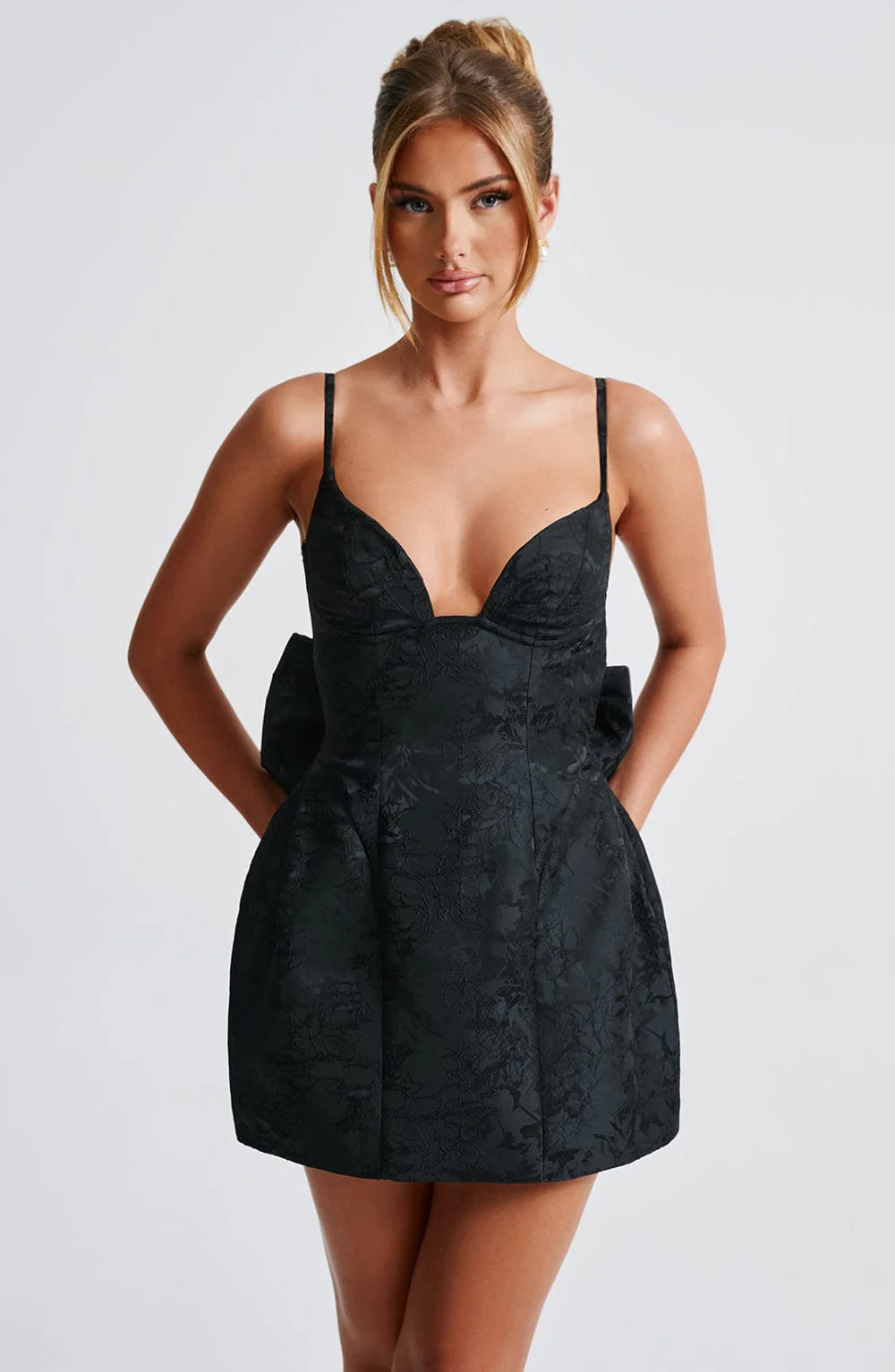 Zoella Mini Dress - Black - Image 8